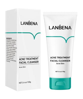 China LANBENA Acne Acne Facial Cleanser Oil Control Acne Treatment Mild Facial Treatment Oligopeptide Facial Cleanser for sale