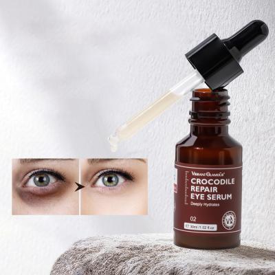 China VIBRANT Dark Circles CHARM Crocodile Eye Serum Against Dark Circles Fade Eye Puffiness Anti-Aging Lifting Firming Eye Private Essence Logo for sale