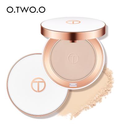 China O.TWO.O Waterproof Face Setting Powder Oil-control 3 Colors Matte Smooth Finish Makeup Pressed Compact Powder for sale