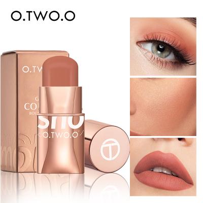 China O.TWO.O Face Blush Stick Cream Blush 6 Colors Blendable Waterproof Long Lasting Blush For Lip Cheek Eye for sale