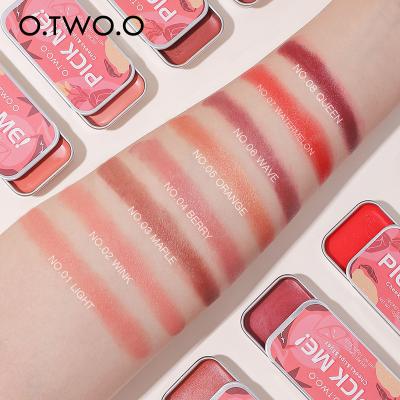 China Multifunctional O.TWO.O Face Makeup Palette 3 IN 1 Lipstick Blush For Face Eyeshadow Matte Lip Tint Natural Face Light Blush for sale