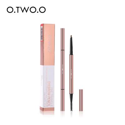 China O.TWO.O Long Lasting Eyebrow Pencil 2 In 1 Shades Waterproof Automatic Eye Brow Makeup Brush Long Lasting Eyebrow Pencil for sale