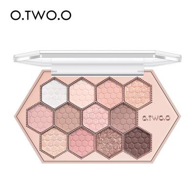 China EYE O.TWO.O Eyeshadow Palette 12 Colors Shimmer Matte Eye Shadow Pigments Waterproof Long Lasting Shiny Cosmetics for sale