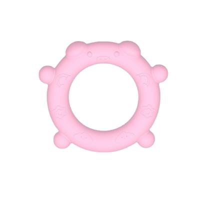 China 100%food grade Silicone Teether Food Grade Silicone Baby Teethers Round Shape Baby Teether for sale