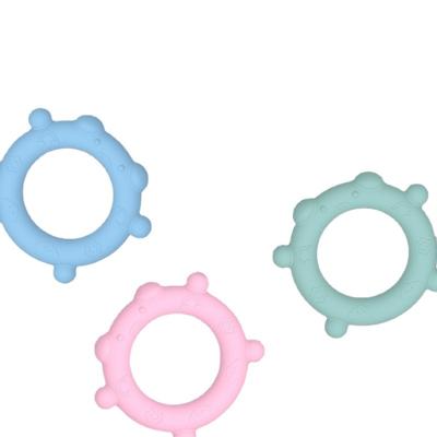 China 100%food grade Silicone Teether Food Grade Silicone Teether Guaranteed Quality Breathable Unique Teethers Baby Toys Silica Gel Flatware Baby Teething Toys for sale