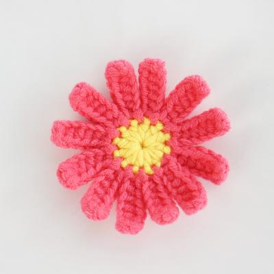 China Handmade colorful clothes patch sewing bags hats craft projects party decorate patch Daisy Flower Crochet Pattern for sale