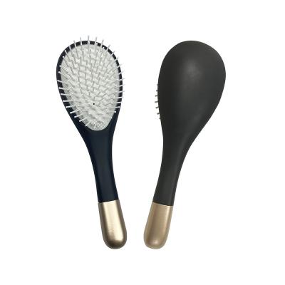 China Baby Waterproof Kids Hair Detangler Handbrush Old Brus Exclusive Model Milkshaje Horsehair Tool Set Shape 3Pc Twezer Black Gold Hair Brush for sale