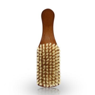 China Home Custom Salon Promotion Travel 100 Logo Curved Wave 360 ​​Brushes For Boars Curve Private Label Organic Wood Hair Boar Beard Brush for sale