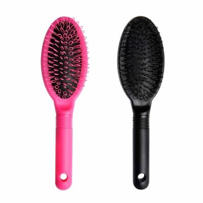 China Paddle Wig Extension Extansion Black Top Quantity Detangling Extensiom Quality Loop Pink White Hair Brush for sale