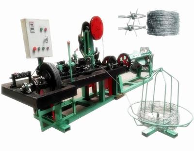 China Building Material Stores Automatic Single / Double / Reverse Double Twisted Barbed Wire Making Machine for sale