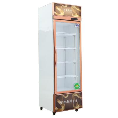 China Commercial Refrigerator Glass Fridge Display Single-temperature Door Freezer For Store for sale