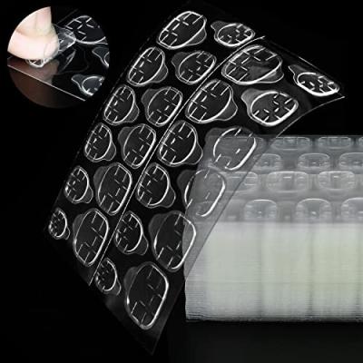 China Nail Adhesive Tabs Double Sided Flexible Nail Jelly Glue Stickers, 10 Sheets Waterproof Breathable Press On Nail S 6083*10pcs White for sale