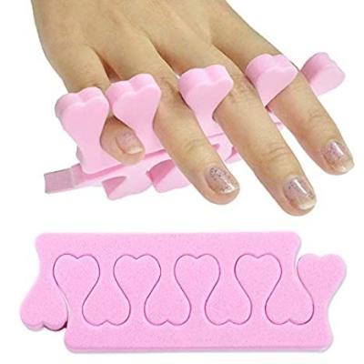 China Soft Nail Art Tools Foam Sponge Toe Divider Finger Separator Foam Repair Finger Separator Tool, Pink* for sale