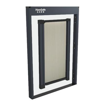 China Direct Selling Sunshade Eco-friendly Trackless Screen Door Sliding Screen Door Mosquito Screen Fly Door for sale