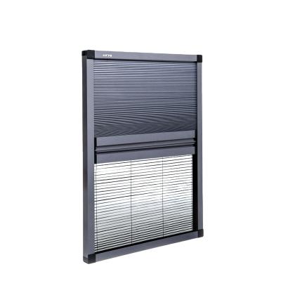 China Folding Screen Sunshade Eco-friendly Direct Selling Fly Screen Window Retractable Sun Screen Window for sale