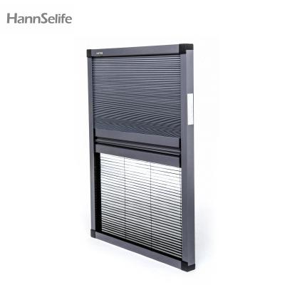 China Eco-friendly Direct Selling Privacy Window Screens Window Folding Scree Honeycomb Honeycomb Blinds Retractable Pleated Fly Screen for sale