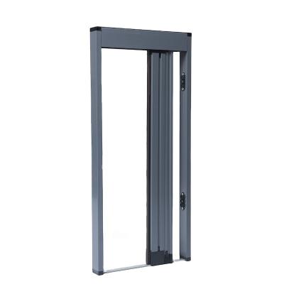 China Trackless Folding Retractable Screen Door Eco-friendly Direct Selling Screen Door Direct Sliding Screen Door for sale