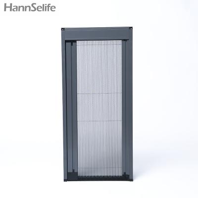 China Direct Selling Eco-Friendly Trackless Screen Doors Trackless Screen Door Direct No Bottom Rail Retractable Screen Window for sale