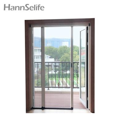 China Direct Selling Eco-Friendly Sliding Door With Screen Door Trackless Bi Fold Retractable Screen Door for sale