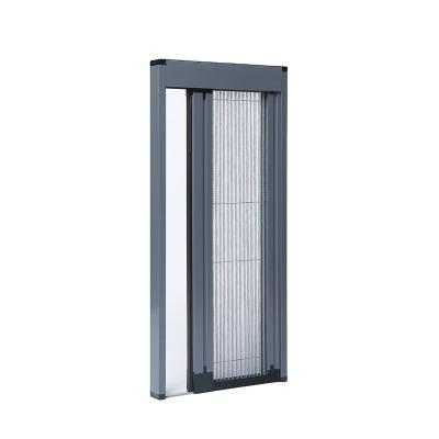 China Direct Selling Eco-Friendly Door Screen Mosquito Trackless Screen Door No Fly Bottom Rail Trackless Screen Doors for sale