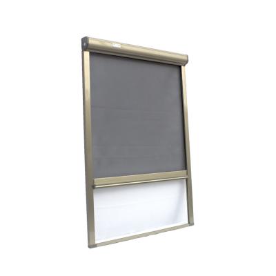 China Eco-friendly Insect Roller Fly Screen Roll Window Fiberglass Direct Selling Retractable Screen Window for sale