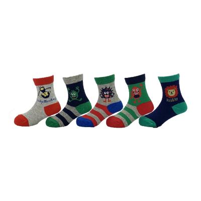 China Optional Kids Cartoon Socks Custom Sweat-absorbent Anti Slip Children's Thermal Socks for sale