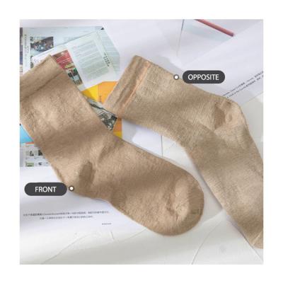 China Casual Summer Deodorized Linen Women Short Socks with 7 Days Sample Order Lead Time for sale