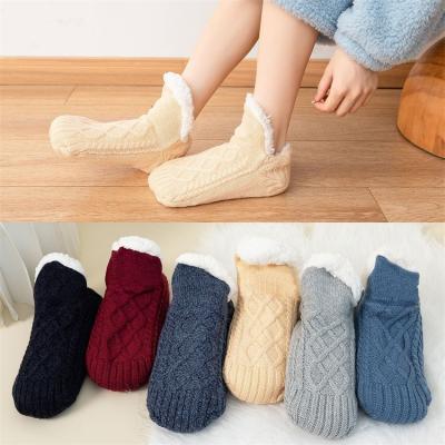 China Regular Style Plush and Thickened Anti-Skid Winter Sock Sleeves for Cold Weather for sale