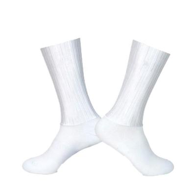 China White Polyamide and Spandex Quick Dry Anti-Slip Sport  Sock for sale