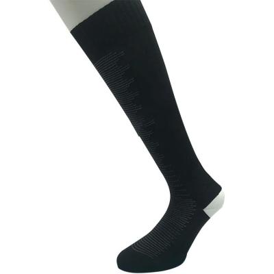 China Summer Season Unisex Black Compression Sport Socks 100% Polyester 15-20 Cm Long Tube for sale