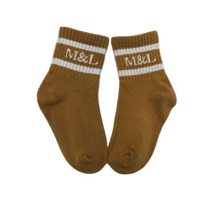 China High Ankle Custom Stripe Socks Breathable School Kids Inspired Socks for sale