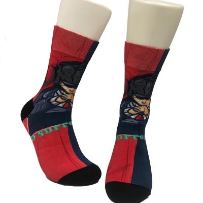 China 360 Degree Printing Effect Personalized Design Cotton Socks for Men and Women for sale