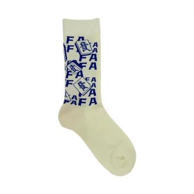 China Most Popular Women's Knit Cotton Warm Tube Socks with Chinese Character Funny Print for sale