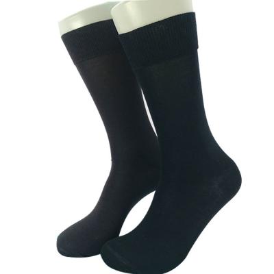 China Gender Men Business Socks Breathable Mercerized Cotton Plain Colour Socks for Autumn for sale