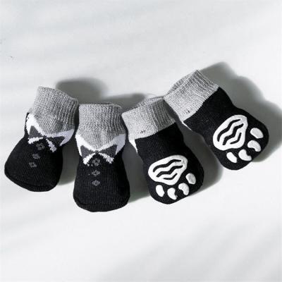 China 90% Polyester 10%Elastane Fabric Soft Breathable Double Side Dog Socks for Small Dogs for sale