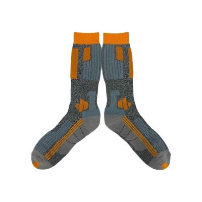 China Breathable Sport Long Socks for Men Thick Anti Slip Sports Socks in Orange for sale