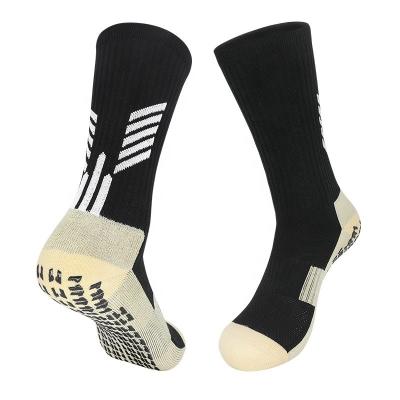 China Polyamide Fabric Athletic Anti-Slip Grip Football Socks for Custom Compression Grip for sale