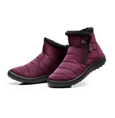 China Wear Resistant Microfiber Fashion Ski Boots Women Anti Thickened Warm Cotton Shoes Boots for sale