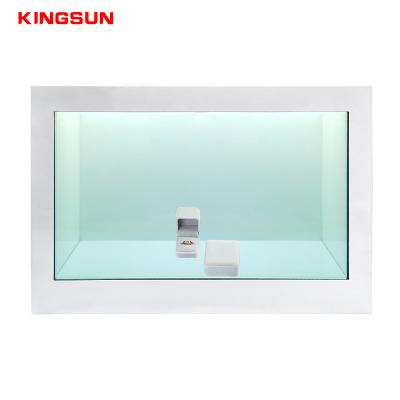 China Indoor Customize 21.5 Inch Transparent Flexible LCD Screen 2k pcap Touch Advertising Display Box for sale