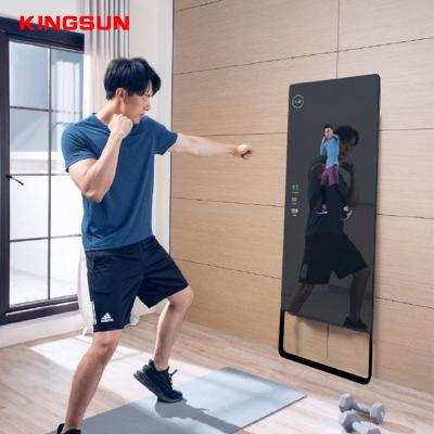 China Morden 43 Inch LCD Advertising Display Smart Fitness Mirror With Touch Screen Magic Mirror for sale