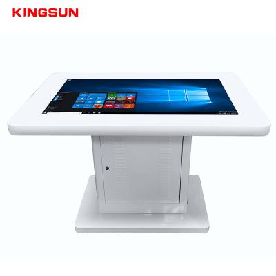 China Interactive Indoor Touch Screen Table Smart LCD Advertising Multi Display Touch Screen Kiosk For Cafe Conference for sale