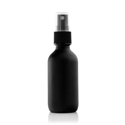 China PERSONAL CARE Glass Bottle 30ml Perfume Glass Bottle Cosmetic Black Sprayer For Liquid Essence for sale