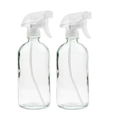 China Hot Sale Garden Trigger Sprayer Size 28/400 With Clear Glass Bottle for sale