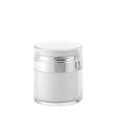 China Best Quality Skin Care Cream Cosmetic Jar 15ml 30ml 50ml Acrylic Airless Pump Jar For Serum for sale