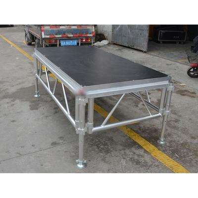 China Dragon Stage Foldable Stage Platform Aluminum Truss Foldable Stage 5*7(H1-1.5)M For Sale for sale