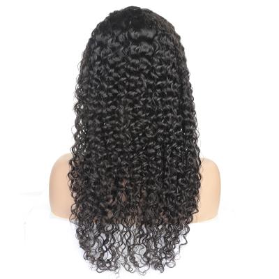 China Brizillian Curly Deep 360 Lace Wigs 180 Density Virgin Hair HD Loose Deep Transparent 360 Closure Caps For Black Women for sale