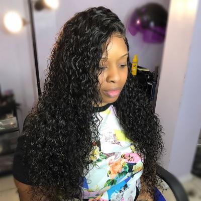 China Body Wave Human Hair Full Lace Wig Water Wave Cambodian Cuticle Aligned Virgin Human Hair Full HD Glueless Lace Wigs For Black Women for sale