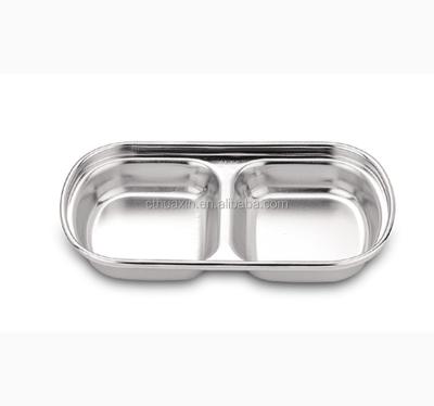 China Sustainable Small Rectangular Stainless Steel Dishes for sale