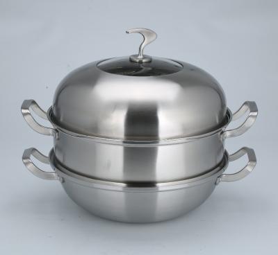 China Stainless steel steamer and sustainable cooking pots for sale