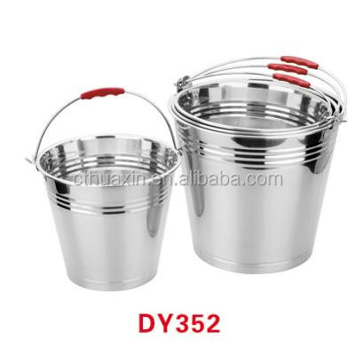 China Large sustainable stainless steel water bucket for sale